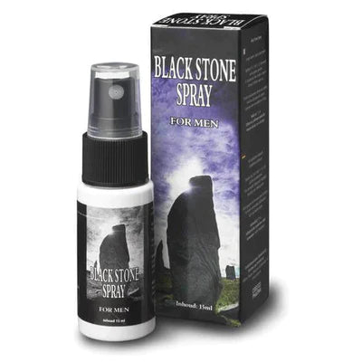Zwarte stenen spray