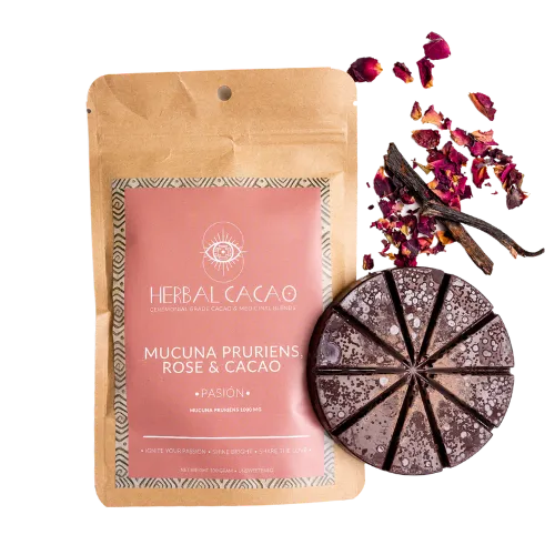 Herbal Cacao Mucuna Pruriens, Rose Blend