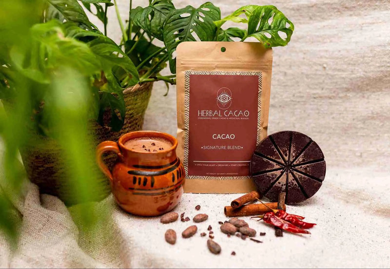 Mezcla de firma de cacao herbal