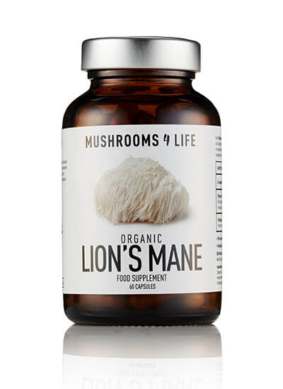 lion's mane medicinal mushrooms organic nootropic 60 capsules
